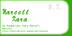 marcell kara business card